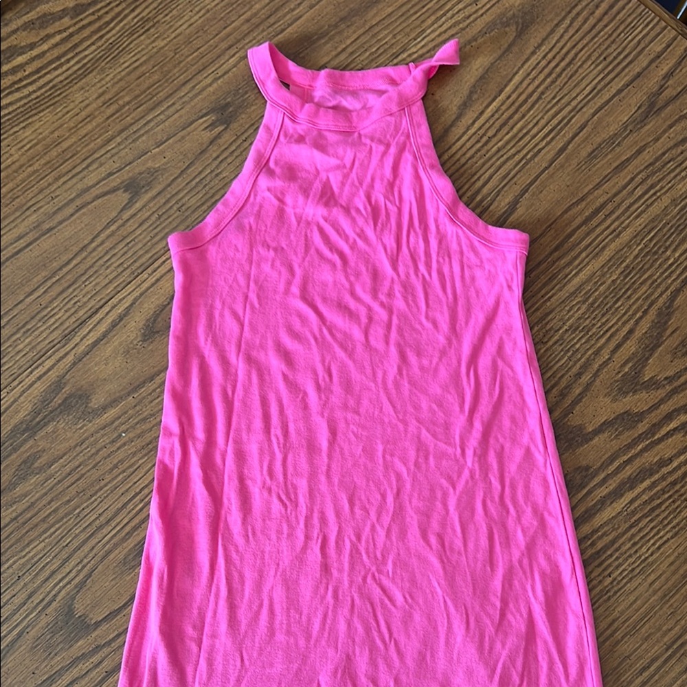 Pink Sleeveless Women's Dress